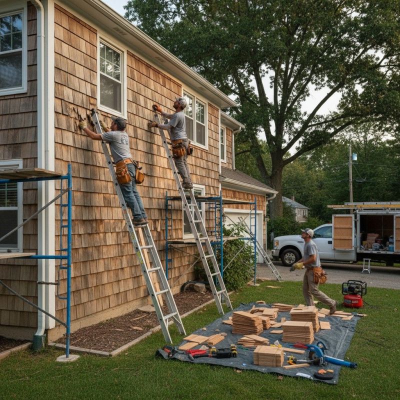 Shake Siding Installation