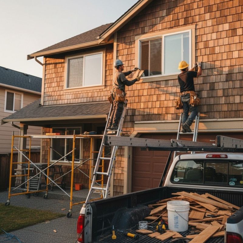 Local Shake Siding Installation pros at work